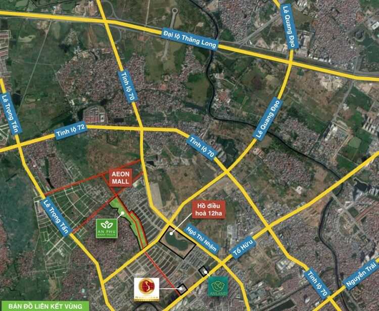 Aeon Mall Hà Đông Ở đâu? Đường nào? Vị trí qua Google Map - Khu đô thị Cửa Cờn Riverside